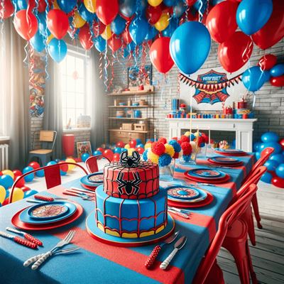 Skab en superheltisk stemning med spiderman fødselsdagspynt