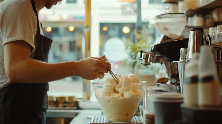 Prøv en lækker is i Stege på Møn